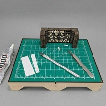 Schneiden Matte Tablett Glühschmiede Laserschnitt Stand Hobby 3d print model - Mito3D