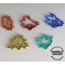 cutting mould fondant dragon ball goku biscuits home super gt cutters cookies 3d print model - Mito3D