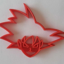 taglio stampi fondente di dragon ball goku ssj1 biscotti moda 3d print model - Mito3D