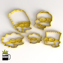 cutting mould fondant simpsons biscuits home cookies cutters homer marge bart lukewarm luifer 3d print model - Mito3D