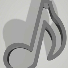 cutting musical notes cookie cutter / 3d print model - Mito3D