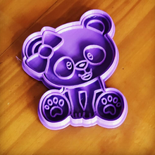 taglio panda cookie cutter tenuta gadget di segno distintivo 3d print model - Mito3D