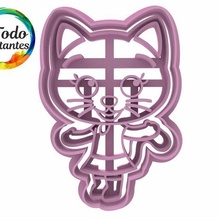 corte plim nesho wichiwi acuarela Meili bam hoggie cortador sello Galleta masa 3d print model - Mito3D