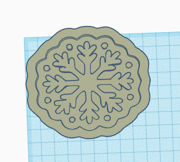 cutting snowflake Home cutting from cookies  3d print model - Mito3D