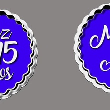 Coupe vague 15 années 15th anniversaire heureux biscuit coupeur timbre joint marqueur 3d print model - Mito3D