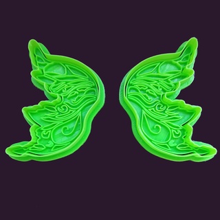 cutting wings 3 magic butterfly fairy cutter seal Home cookie cutters cookies decorations textures bakery bugs birds animals worm bee dragonfly 3d print model - Mito3D