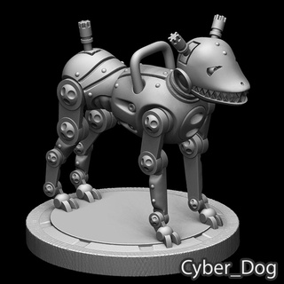 Siber köpek sci fi bilimkurgu minyatürler siber cyber dog 3d print model - Mito3D