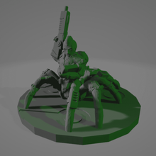 cyber dorsale tecnico 28mm cyberpunk dnd eclissephase gamma mondo miniatura rpg scienza finzione scifi ragno ragni starfinder Giochi 3d print model - Mito3D