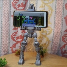Cyber Telefon Halter Unterstützung Smartphone Geek Büro Gadget Cyberpunk Zubehörteil Roboter 3d print model - Mito3D