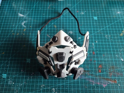 cyber punk mask custom parts 3d print model - Mito3D