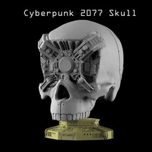 cyber cranio cyberpunk 2077 gioco cosplay destino witcher cdprogectred Stazionario warhammer futuro anatomia quote ex robot cyborg sciare fi futuristico 3d print model - Mito3D