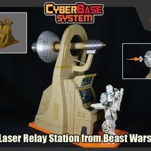Cyberbasis Laser Relais Bahnhof Transformer Tier Kriege 3d print model - Mito3D