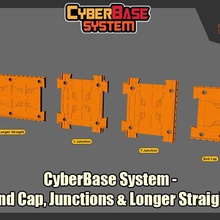 cyberbase system end cap junctions longer straight various transformers 3d print model - Mito3D