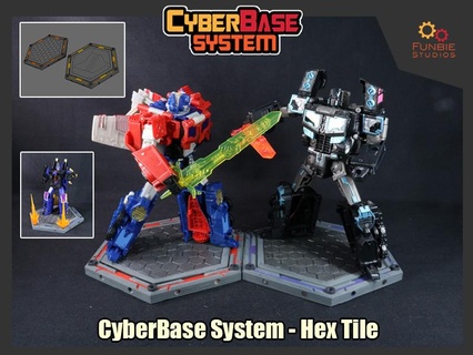 cyberbase system hex tile transformers 3d print model - Mito3D