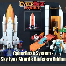 cyberbase système de transformateurs skylynx navette boosters addon jeu les 3d print model - Mito3D