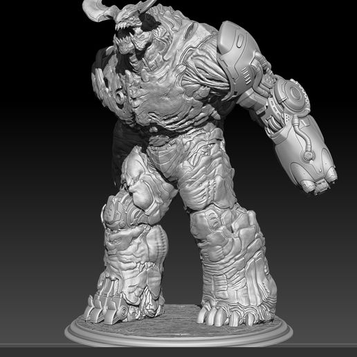 cyberdemon statue doom fanart monster 3D print model - Mito3D