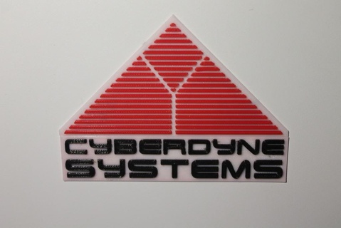 cyberdyne sistemi 3d logo t800 terminatore robotica robot bot elettronica 3d print model - Mito3D