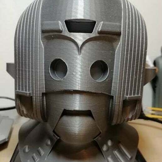 cyberman helmet - earthshock alien cyber cybermen doctor who monster scifi sculptures 3D print model - Mito3D