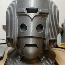 ciberman capacete choque terra estrangeiro cibernético cibermen médico Who monstro scifi esculturas 3d print model - Mito3D