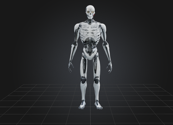 cybernetic skeleton sentinel game 3d print model - Mito3D