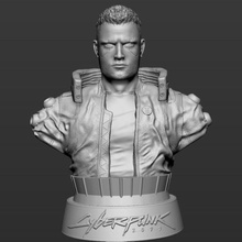 cyberpunk 2077 busto cyberpunk2077 v juego 3d impresión personaje 3d print model - Mito3D