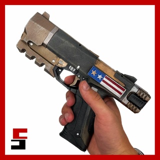 cyberpunk 2077 muriendo noche pistola réplica apuntalar arma stl 3d modelo impresión 3d print model - Mito3D