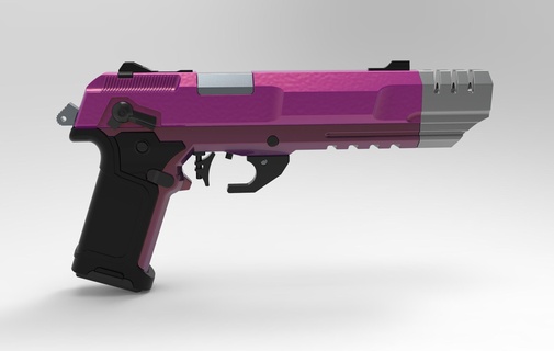 cyberpunk Morte tasse pistola militare macchinari militech cyber punk 2077 futuro cosplay replica stampabile 3d print model - Mito3D