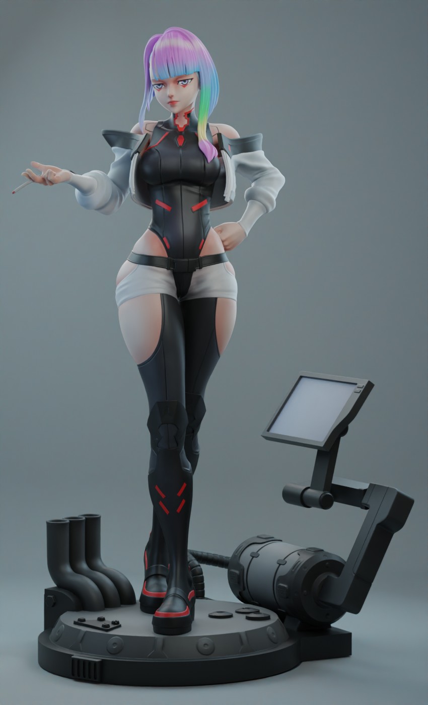 cyberpunk edgerunner lucy arte 3d 3dprint personaggio anime 3D print model - Mito3D