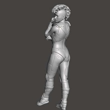 cyberpunk menina a arte pessoas wargaming tampo de mesa sexy savage miniatura garota figura dlp 2077 homens cibernéticos 3d print model - Mito3D