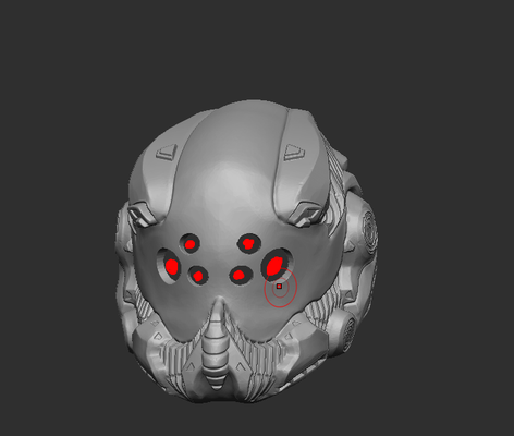 cyberpunk helmet file printing mask sci0fi futuristic dome 3d print model - Mito3D