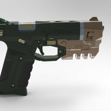cyberpunk militech 10af Lexington pistolet militaire machinerie Sécurité cyber punk 2077 futur 3d print model - Mito3D