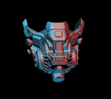 cyberpunk sci fi mascarar 3d print model - Mito3D