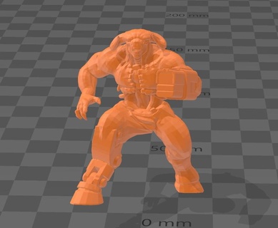 cyborg démon Jeu miniature condamner table wargaming rpg 3d print model - Mito3D