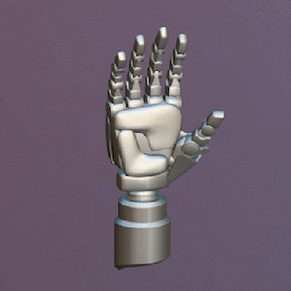 Cyborg Hand Halter Unterstützung Mechaniker Technik Finger Roboter Cyberpunk Cyber Kunst Büste dekorativ Zahl Handschuh 3d print model - Mito3D