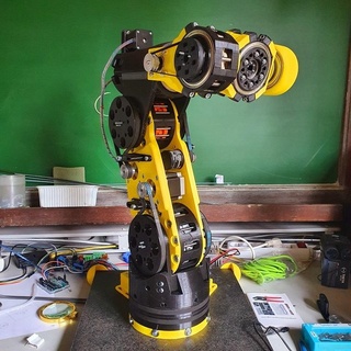 Cybot 6 Achse Roboter Arm zykloidal Getriebe Fahrt Aktuator Fortschritt Arduino Robotik 3d print model - Mito3D