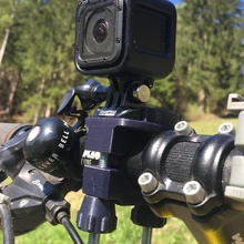 cyclisme titulaire de la caméra gopro gadget temps gratuit 3d print model - Mito3D