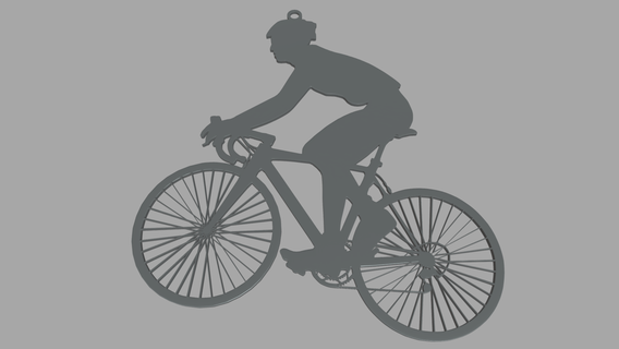 ciclista chiave squillare portachiavi ciclista sport pedale Mountain bike bicicletta bicicletta gioielleria Giochi Olimpiadi concorrenza Ciclismo 3d print model - Mito3D