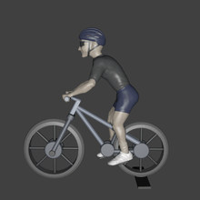 ciclista a casa ornamento bicicleta roda andar de esporte 3d print model - Mito3D