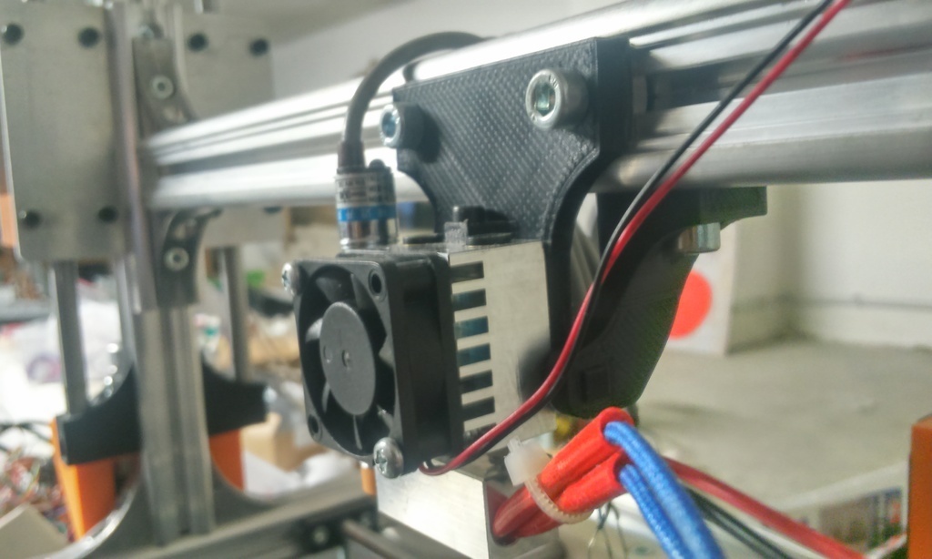 Zyklop nehmen e3d Extruder Halter Unterstützung induktiv Sensor k8200 Chimäre Velleman 3drag 3d Drucker Teile 3D print model - Mito3D