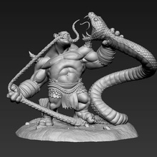 cyclope serpent Jeu fantaisie créature anatomie Tempête Neige diable art figure sculpture collectionner jouet 3d print model - Mito3D