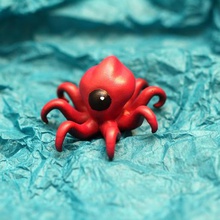 cycloptopus female art octopus alien cyclops eye cyclopeia sea creature sculpture 3d print model - Mito3D