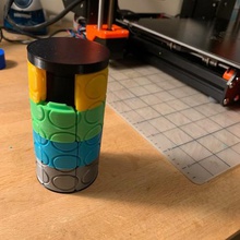 cylinder 15 puzzle game twisty puzzles 3d print model - Mito3D