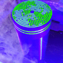 cylindre boîte Labyrinthe caja récipient 3d print model - Mito3D