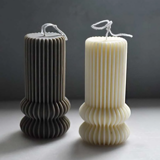cylinder candle minimal decor holder mold 3dmodel sculpture 3d print model - Mito3D