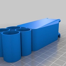 cylinder holder pegstr - pegboard wizard customized tool_holders_boxes 3d print model - Mito3D