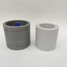 cilindro Panela mofo vaso flores cimento plantar concreto cubo hexágono octógono 3d print model - Mito3D