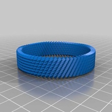 cylinder scyro bangle jewelry bracelets 3d print model - Mito3D