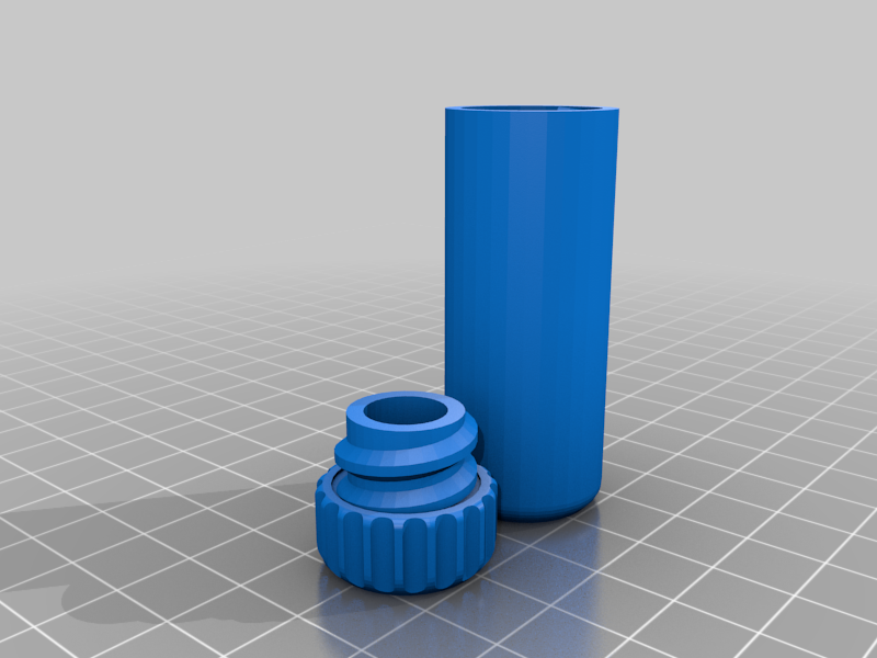 cylindrical box screw top customized tool holders boxes  3D print model - Mito3D