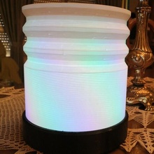 zylindrisch Lampe LED Streifen Farben Schönheit Licht Kunst 3d print model - Mito3D