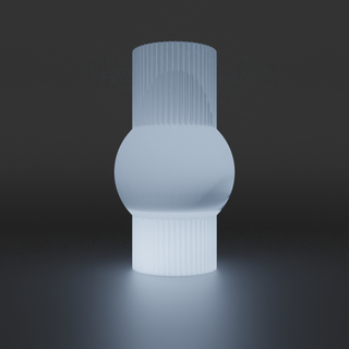 cylindrical lamps 180 mm high - pack 2 lamp variety desk original 3d print model - Mito3D